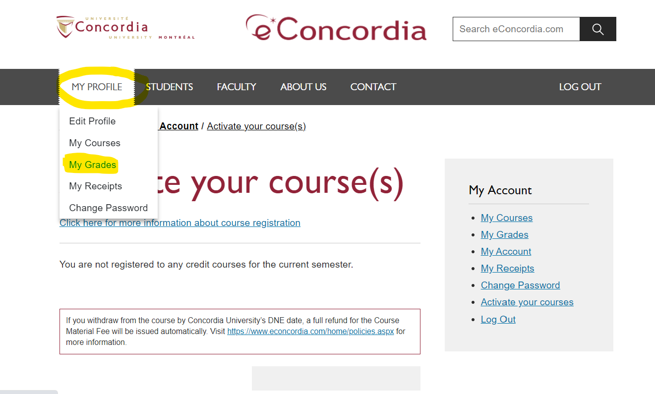 How Do I View The Grades For My Assignments On EConcordia After My ...